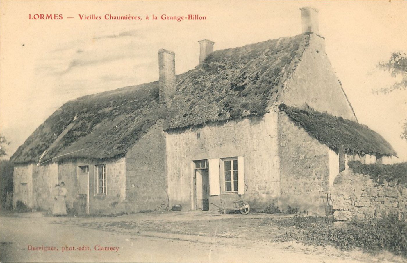Vieilles chaumières à la Grange-Billon, Lormes